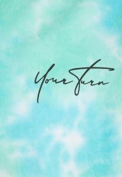 YOURTURN Unisex - Print T-Shirt - Blue/Green -Yourturn Online Shop 0866272279b540378a4472d05d57135d