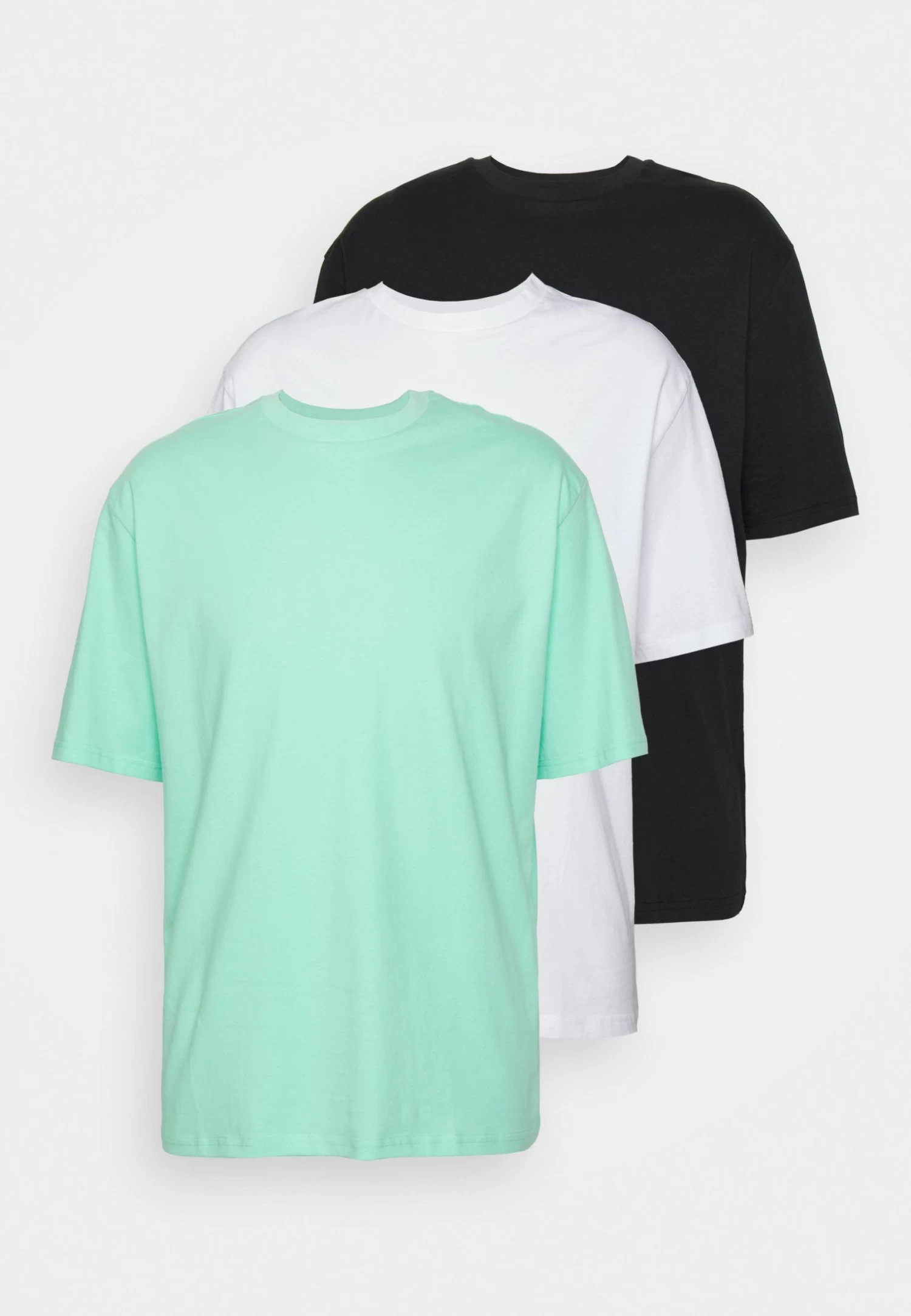 YOURTURN 3Pack Unisex - Basic T-Shirt - White/Mint/Black 9 YOURTURN 3Pack Unisex - Basic T-Shirt - White/Mint/Black - Image 7