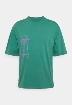 YOURTURN Print Wash Unisex - Print T-Shirt - Green