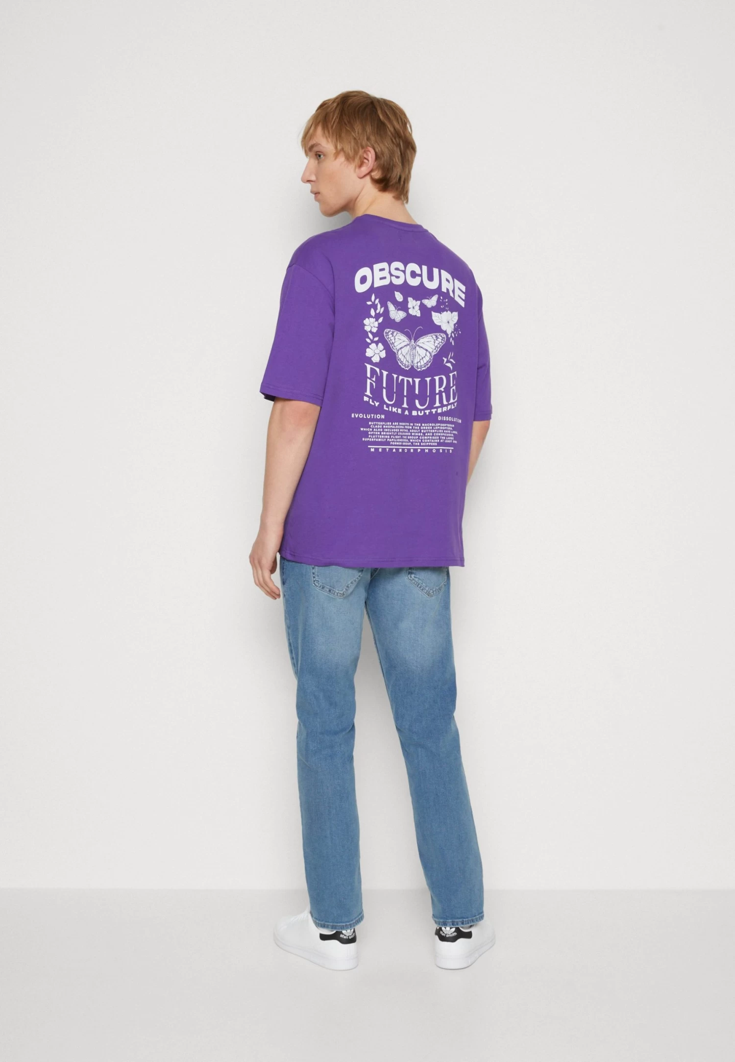 YOURTURN Nostalgia Future Tee Unisex - Print T-Shirt - Purple 5 YOURTURN Nostalgia Future Tee Unisex - Print T-Shirt - Purple - Image 3