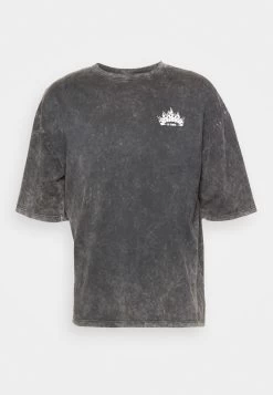 YOURTURN Skull Graphic Tee Unisex - Print T-Shirt - Mottled Black -Yourturn Online Shop 3341a74bddf74d959dffbf4e41605549