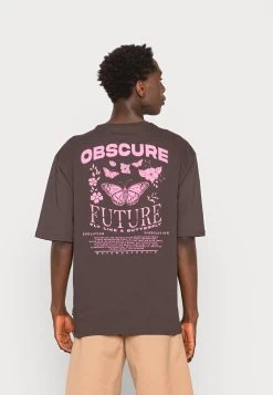 YOURTURN Nostalgia Future Tee Unisex - Print T-Shirt - Brown