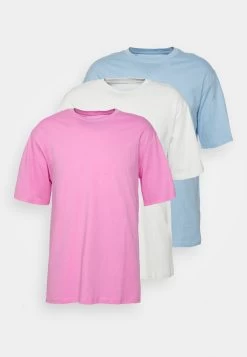 YOURTURN 3Pack Unisex - Basic T-Shirt - Light Blue/Grey/Pink -Yourturn Online Shop 3af9a87d6a8f4b5799aeb97cf69ae6fc