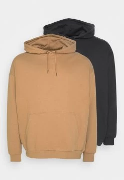 YOURTURN 2 Pack Unisex - Hoodie - Light Brown/Black -Yourturn Online Shop 3e28ed96a7cb4567bda76f0b67940a61