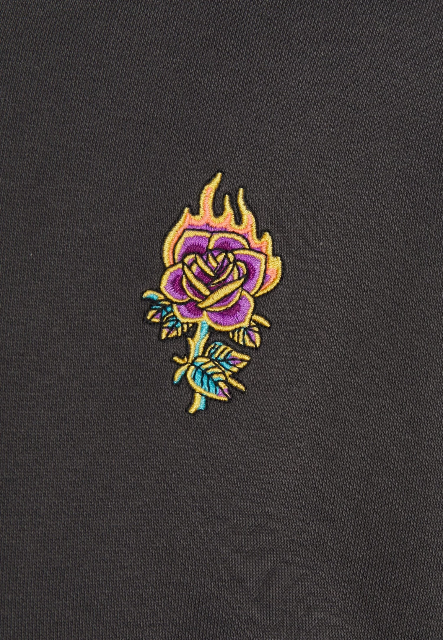 YOURTURN Sweatshirt - Mottled Black 7 YOURTURN Sweatshirt - Mottled Black - Image 5