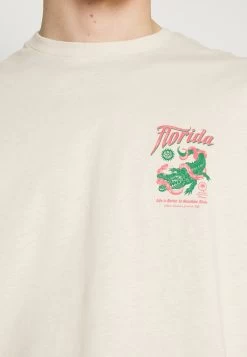 YOURTURN Crocodile Florida Graphic Tee Unisex- Print T-Shirt - Beige -Yourturn Online Shop 510d732c54fd483d80197dc7ac092e9c