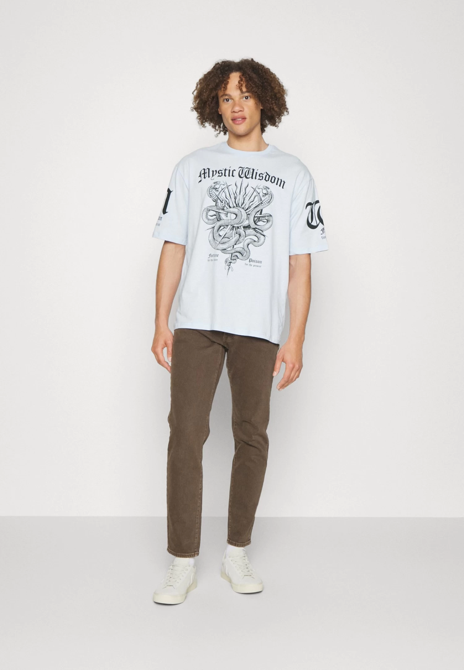 YOURTURN Unisex - Print T-Shirt - Blue 4 YOURTURN Unisex - Print T-Shirt - Blue - Image 2