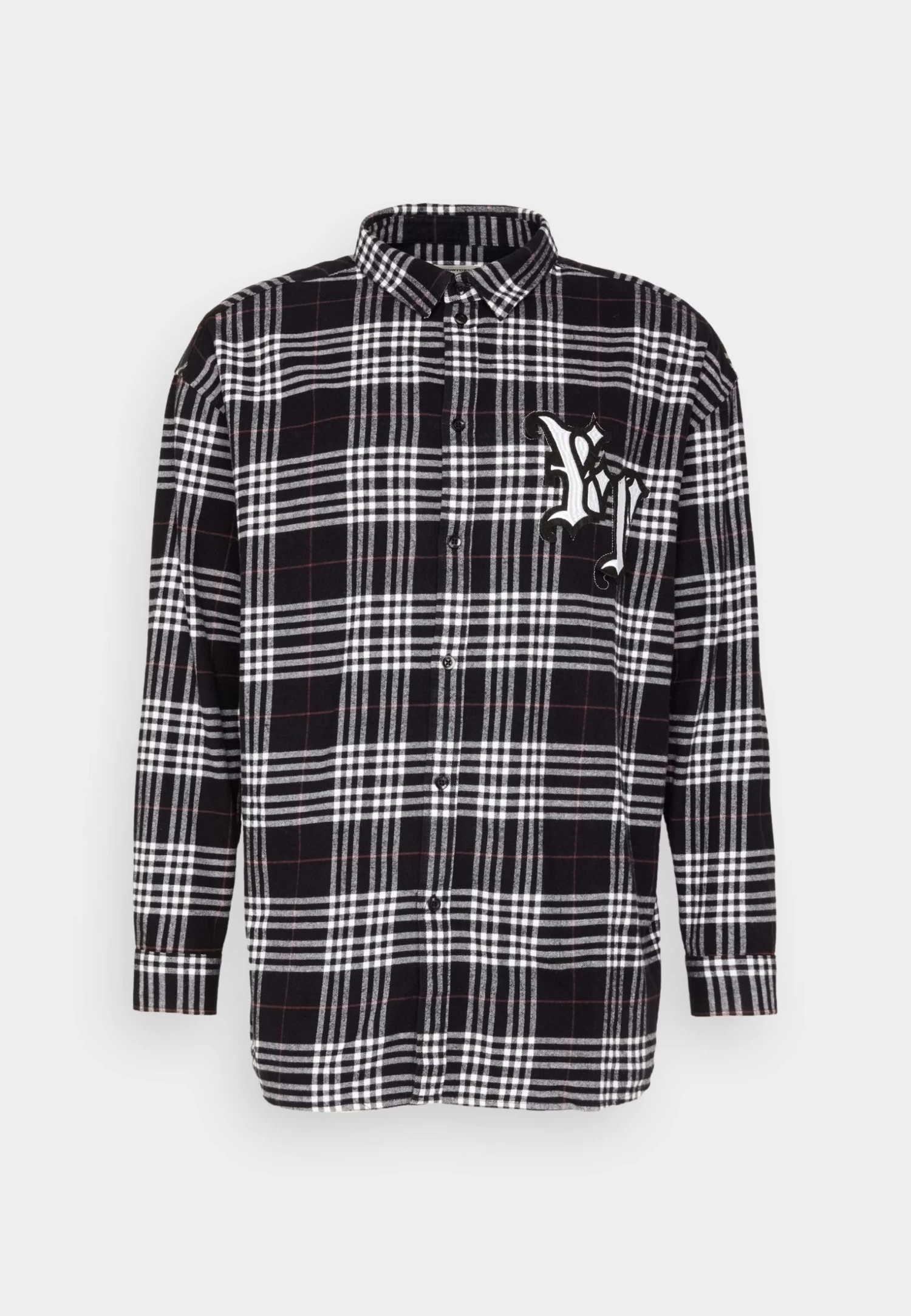 YOURTURN Unisex - Button-Down Blouse - White/Black 7 YOURTURN Unisex - Button-Down Blouse - White/Black - Image 5