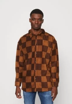 YOURTURN Unisex - Button-Down Blouse - Brown