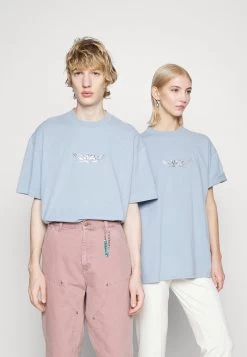 YOURTURN Print T-Shirt - Light Blue