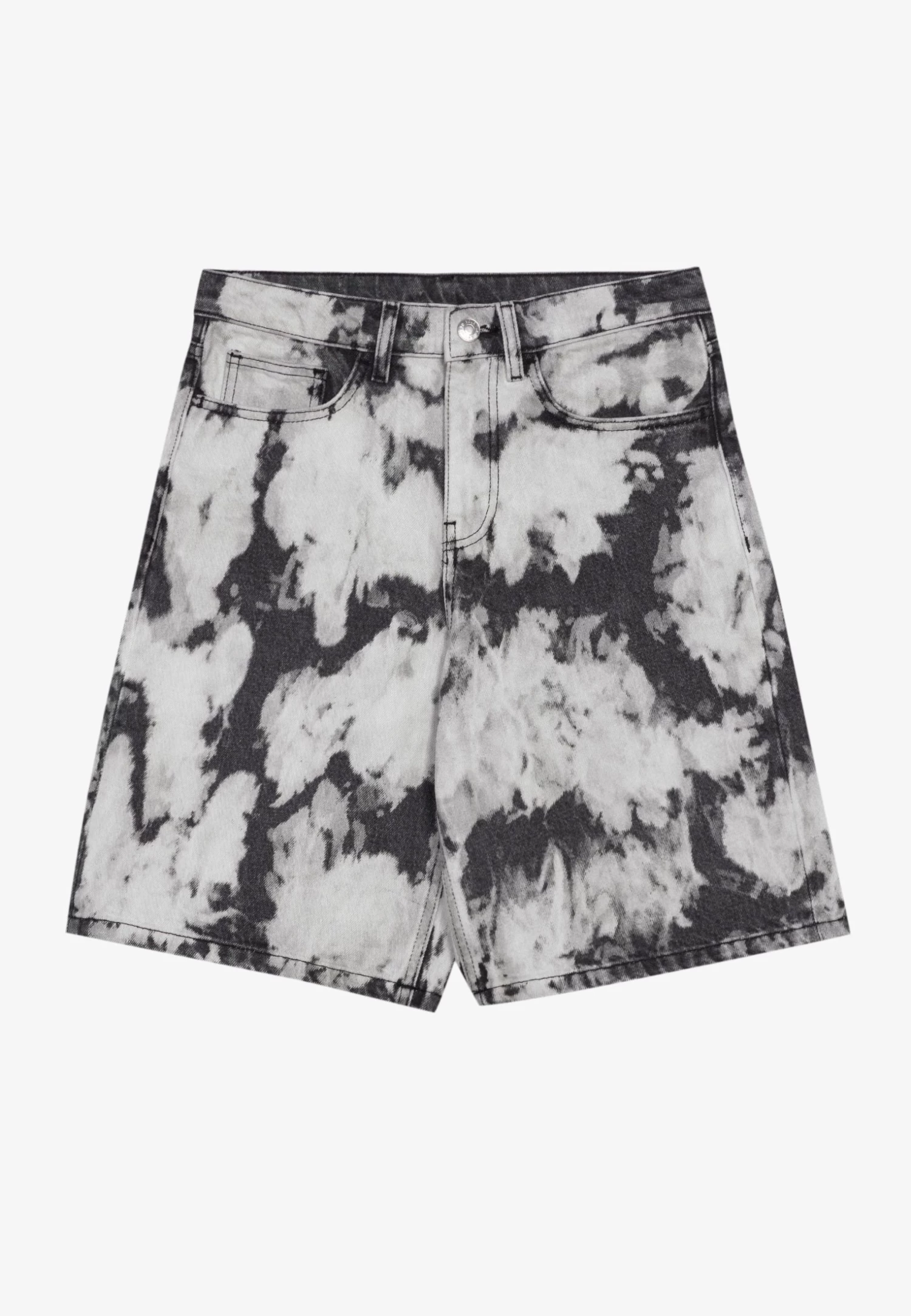 YOURTURN Unisex - Denim Shorts - Black Denim 6 YOURTURN Unisex - Denim Shorts - Black Denim - Image 4