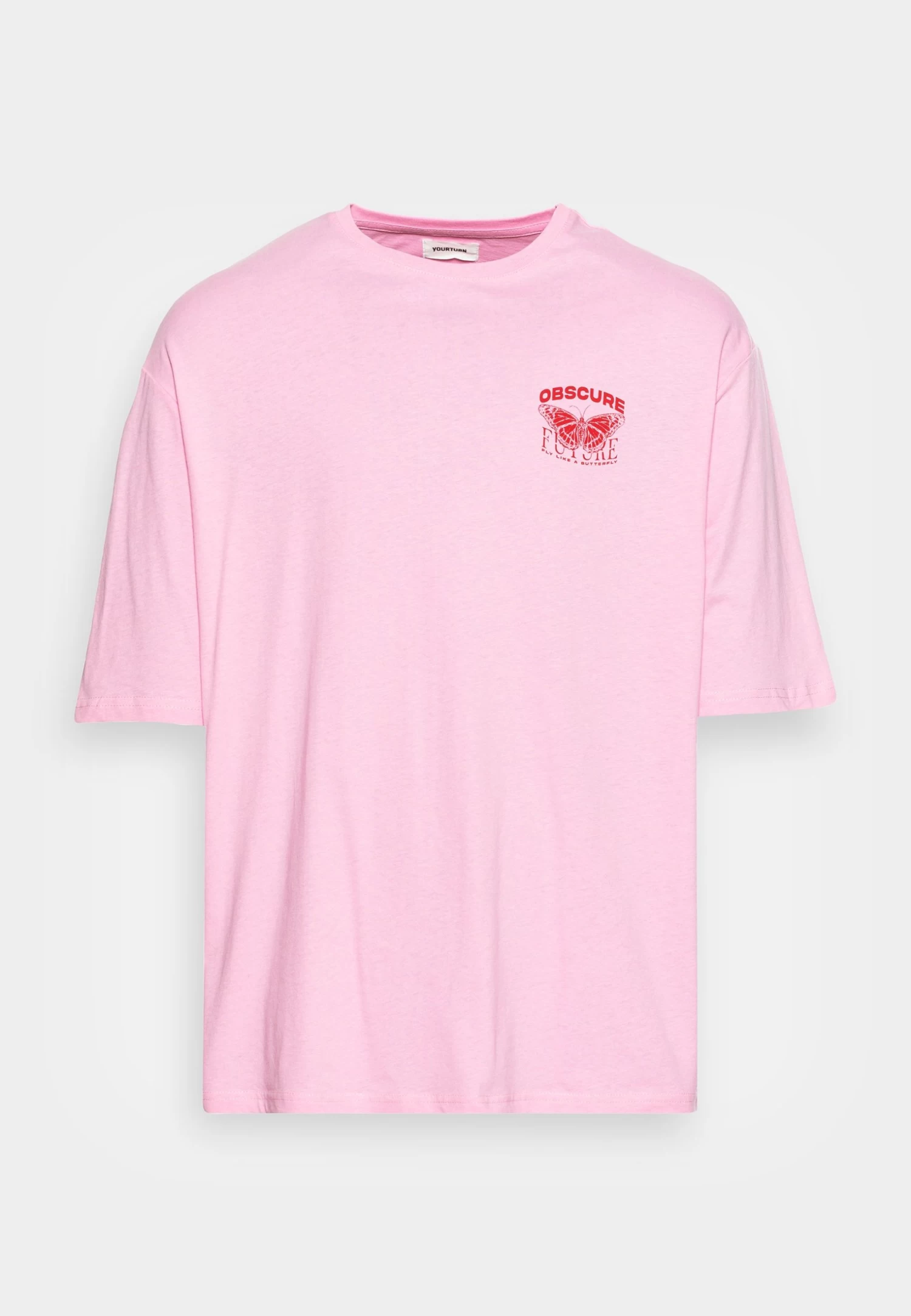 YOURTURN Nostalgia Future Tee Unisex - Print T-Shirt - Pink 6 YOURTURN Nostalgia Future Tee Unisex - Print T-Shirt - Pink - Image 4