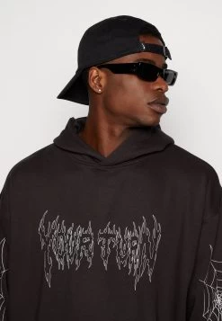 YOURTURN Spiderweb Unisex - Hoodie - Black -Yourturn Online Shop 877522faa1f24f66bef4da2574f5133a