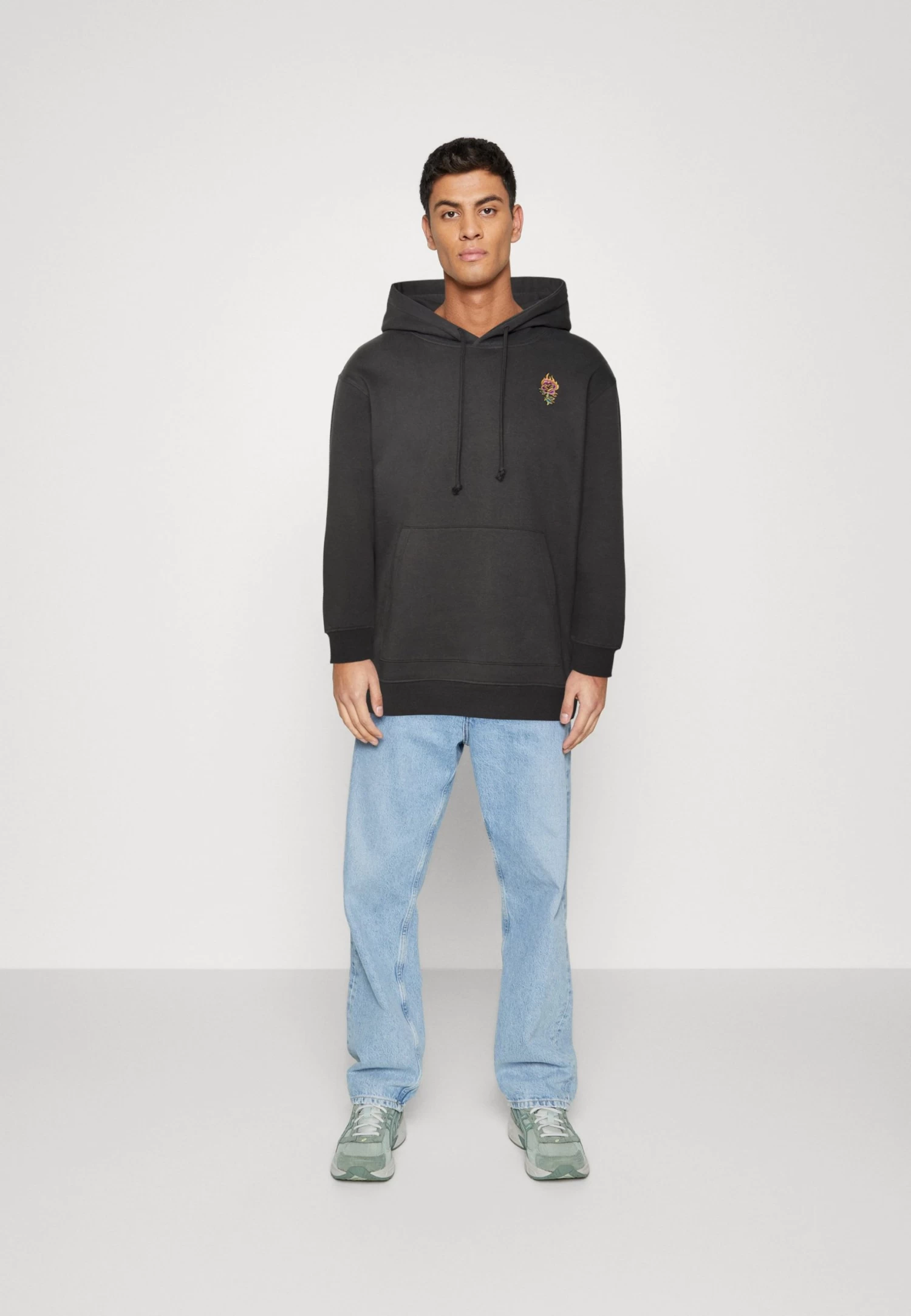 YOURTURN Sweatshirt - Mottled Black 4 YOURTURN Sweatshirt - Mottled Black - Image 2