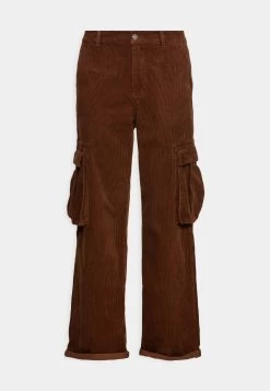 YOURTURN Corduroy Unisex - Cargo Trousers - Dark Brown -Yourturn Online Shop 8f0684fefd444305996ecd0334317fe8
