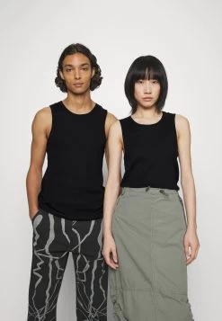 YOURTURN Slim Fit Ribbed Tank Unisex 2 Pack- Top - White/Black -Yourturn Online Shop 96335268f9184c26b425f1de3d89ee68