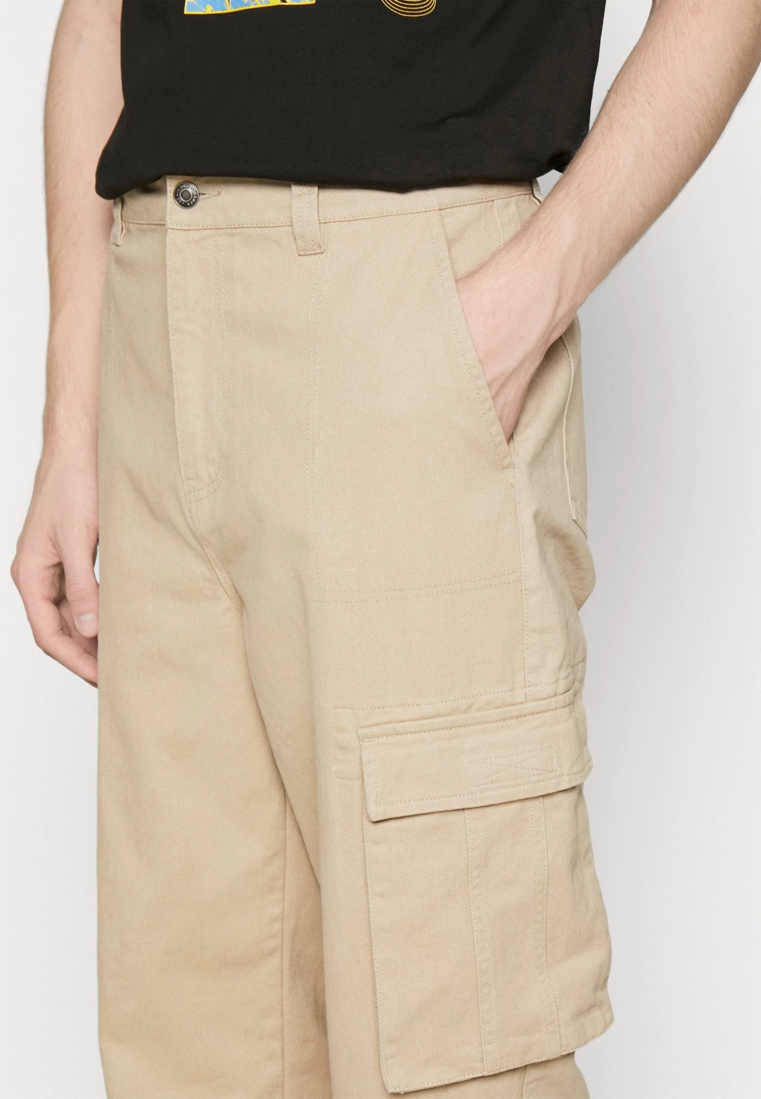 YOURTURN Unisex - Cargo Trousers - Tan 7 YOURTURN Unisex - Cargo Trousers - Tan - Image 5