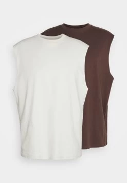 YOURTURN Unisex 2 Pack - Top - Light Grey/Brown -Yourturn Online Shop b4a185206552426fb7c0ed2c990e63df