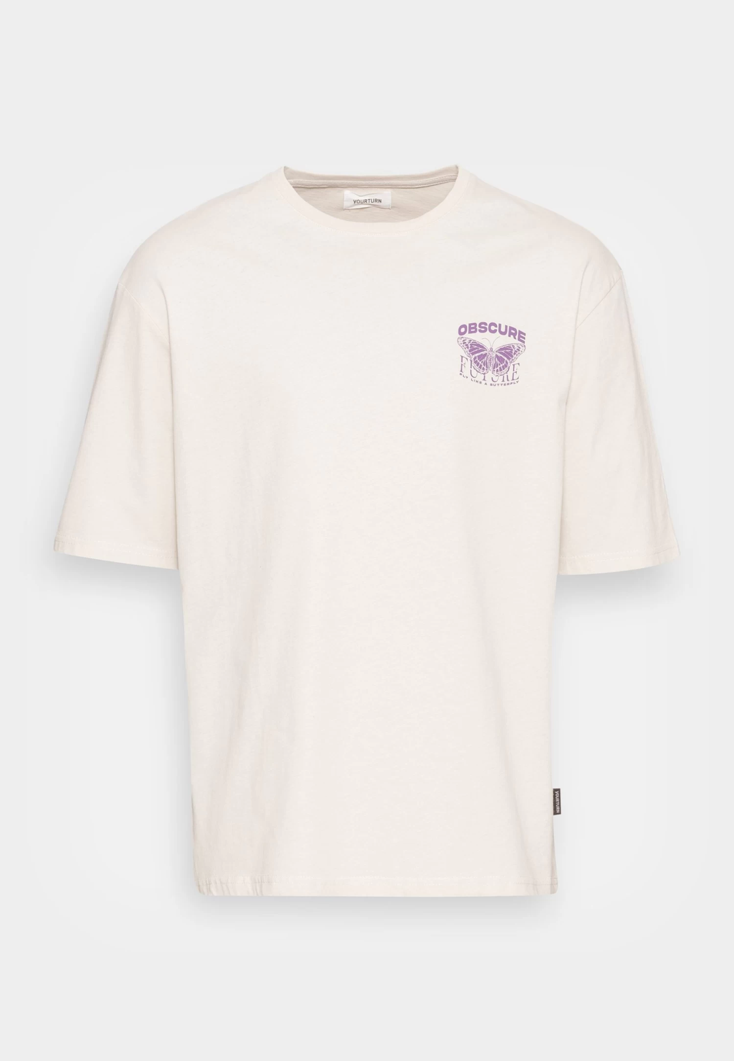 YOURTURN Nostalgia Future Tee Unisex - Print T-Shirt - Grey 6 YOURTURN Nostalgia Future Tee Unisex - Print T-Shirt - Grey - Image 4