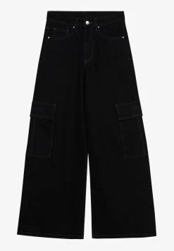 YOURTURN Unisex - Relaxed Fit Jeans - Black Denim -Yourturn Online Shop c1b77c9a2a764adcb52ae9988078ec2f