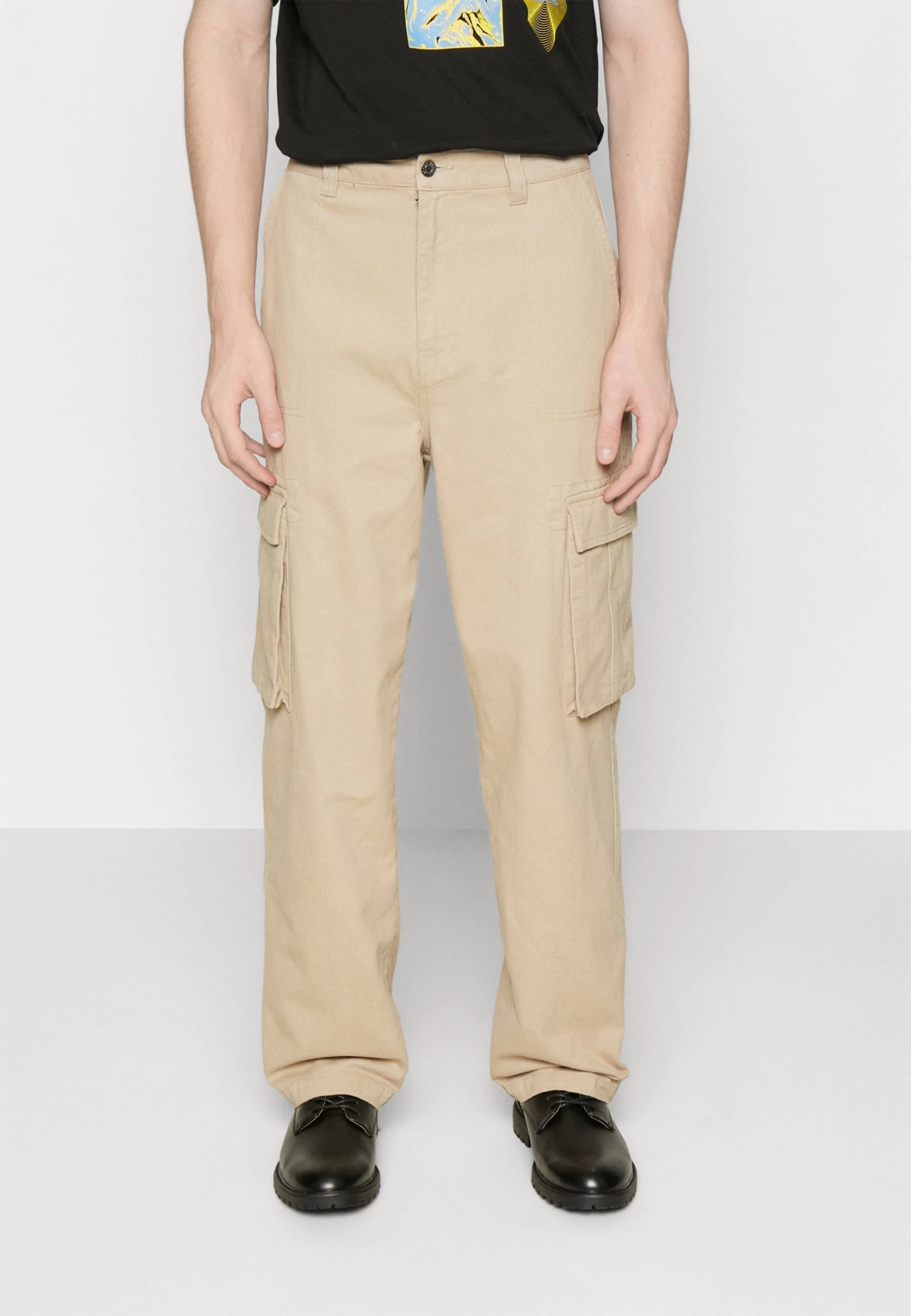 YOURTURN Unisex - Cargo Trousers - Tan 3 YOURTURN Unisex - Cargo Trousers - Tan
