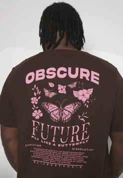 YOURTURN Print T-Shirt - Dark Brown -Yourturn Online Shop d8f393defc3d420bad3f6109b2939097