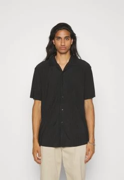 YOURTURN Plisse Shirt Unisex - Shirt - Black