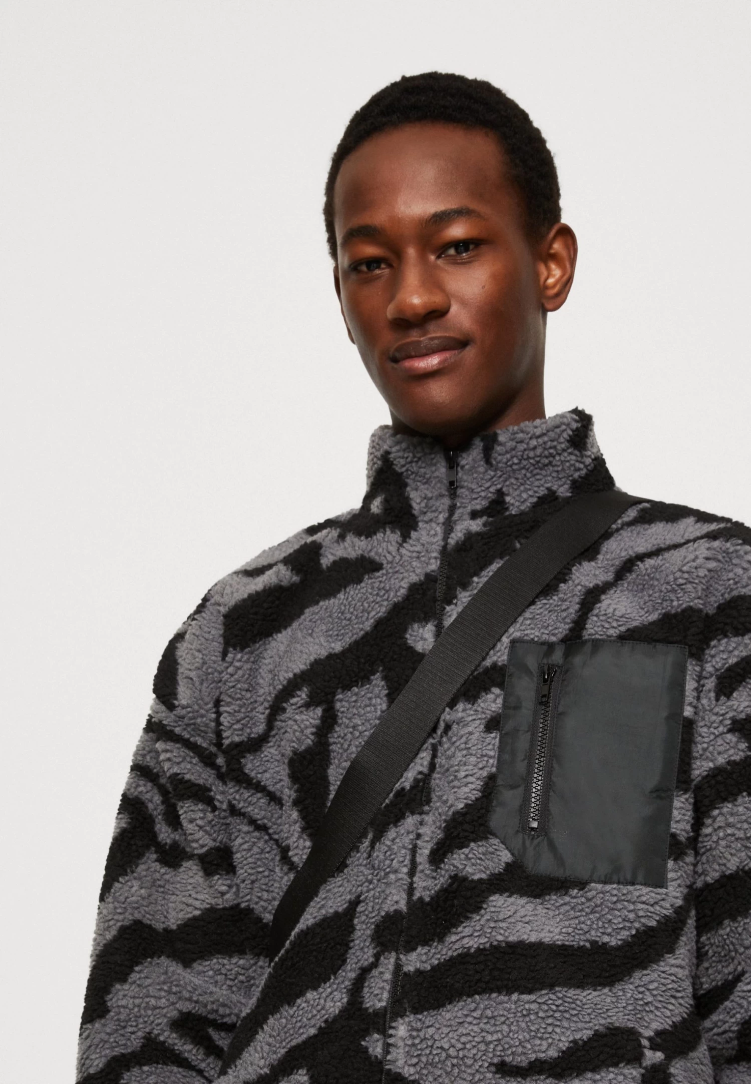 YOURTURN Unisex - Fleece Jacket - Grey 6 YOURTURN Unisex - Fleece Jacket - Grey - Image 4