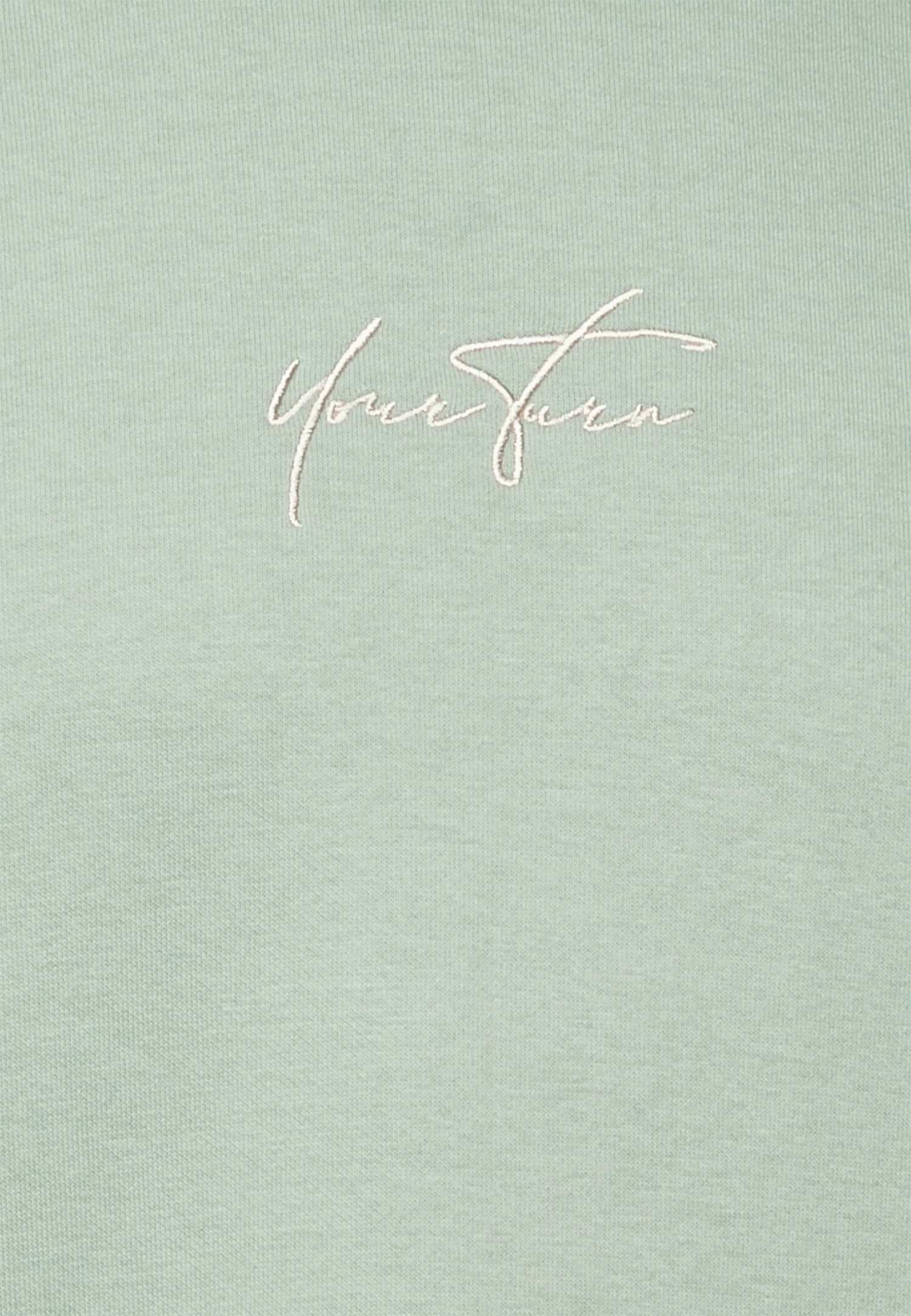 YOURTURN Unisex - Sweatshirt - Green/Beige 5 YOURTURN Unisex - Sweatshirt - Green/Beige - Image 3