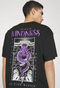 YOURTURN Dragon Graphic TeeUnisex - Print T-Shirt - Black -Yourturn Online Shop e95af8e6e24d4c348b5ec6e7778186a0